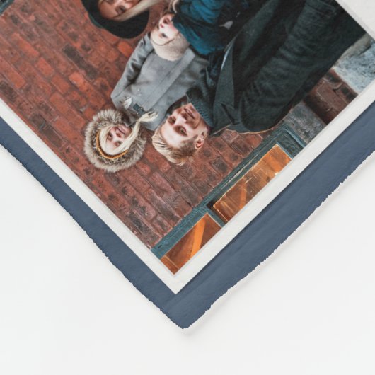 パーソナライズされたお母さん子供12フォトコラージュ フリースブランケット (角)