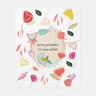 パーソナライズされたお母さん、おばあさん、友人のための毛布 フリースブランケット