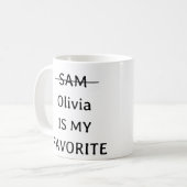 パーソナライズされたお気に入りのおもしろい子マグカップ2子供 コーヒーマグカップ (正面左)