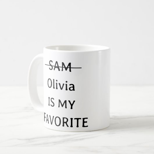 パーソナライズされたお気に入りのおもしろい子マグカップ2子供 コーヒーマグカップ (正面左)