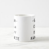 パーソナライズされたお気に入りのおもしろい子マグカップ2子供 コーヒーマグカップ (中央)