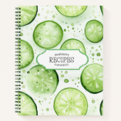 パーソナライズされたお気に入りのレシピ ノートブック (正面)