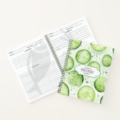 パーソナライズされたお気に入りのレシピ ノートブック (内部)