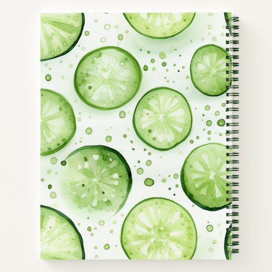 パーソナライズされたお気に入りのレシピ ノートブック (裏面)