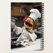 パーソナライズされたお気に入りのレシピ ノートブック (裏面)