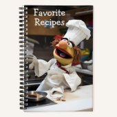 パーソナライズされたお気に入りのレシピ ノートブック (正面)