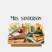 パーソナライズされたお気に入りの先生 アクリルサイン (正面)