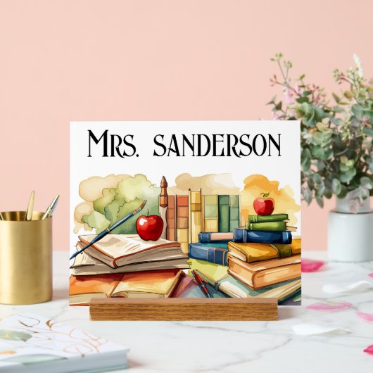 パーソナライズされたお気に入りの先生 アクリルサイン (ウェディング)