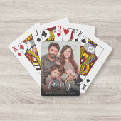 パーソナライズされたお気に入りのFamily Photosモダン Script トランプ