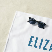 パーソナライズされたお洒落カラフル馬 ビーチタオル (インサイチュ)