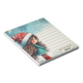 パーソナライズされたお洒落クリスマス ノートパッド (アングル)