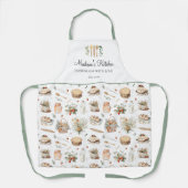 パーソナライズされたお洒落フローラ エプロン (正面)
