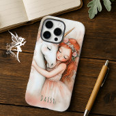 パーソナライズされたお洒落妖精とユニコーン Case-Mate iPhoneケース