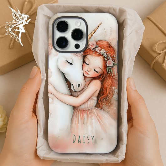 パーソナライズされたお洒落妖精とユニコーン Case-Mate iPhoneケース