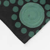 パーソナライズされたお洒落水玉模様 フリースブランケット (角)