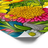 パーソナライズされたお洒落猫 ポスター (コーナー)