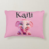 パーソナライズされたお洒落疑問に思象の枕 アクセントクッション (裏面)