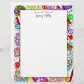 パーソナライズされたお洒落菓子 レターヘッド (正面/裏面)