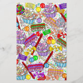 パーソナライズされたお洒落菓子 便箋 (裏面)