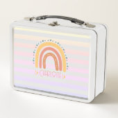 パーソナライズされたお洒落Rainbow Lunch メタルランチボックス (正面)
