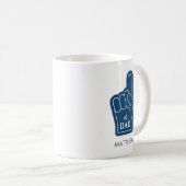 パーソナライズされたお父さんの誕生日記念品 コーヒーマグカップ (正面右)