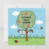 パーソナライズされたお祝いツリーの誕生発表 (正面)