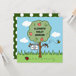 パーソナライズされたお祝いツリーの誕生発表