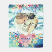 パーソナライズされたお祝い慰霊碑 フリースブランケット (正面)