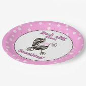 パーソナライズされたお祝い紙プレート ペーパープレート (アングル)