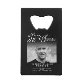 パーソナライズされたお祝い クレジットカード栓抜き (裏面)