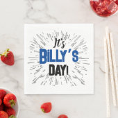 パーソナライズされたお祝い スタンダードランチョンナプキン (インサイチュ)