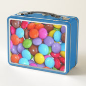 パーソナライズされたお菓子を選んでミックス メタルランチボックス (裏面)