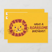 パーソナライズされたお誕生日さん ポストカード (正面/裏面)