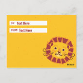 パーソナライズされたお誕生日さん ポストカード (裏面)