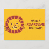 パーソナライズされたお誕生日さん ポストカード (正面)