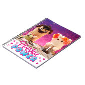 パーソナライズされたかわいいかわいいプルシエのパワーフォト ノートブック (左側)