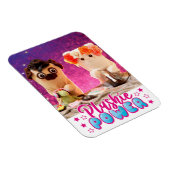 パーソナライズされたかわいいかわいいプルシエのパワーフォト マグネット (右側)