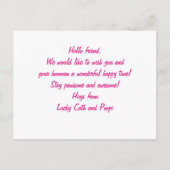 パーソナライズされたかわいいかわいいプルシエのパワープルシメール ポストカード (裏面)