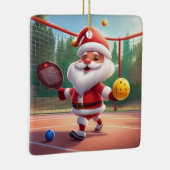 パーソナライズされたかわいいサ遊ンタの漬物 セラミックオーナメント (右)