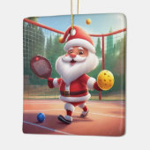 パーソナライズされたかわいいサ遊ンタの漬物 セラミックオーナメント (左)