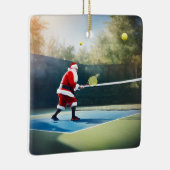 パーソナライズされたかわいいサ遊ンタの漬物 セラミックオーナメント (右)