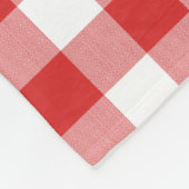 パーソナライズされたかわいいピザ赤いピザを市松模様に名付ける フリースブランケット (角)