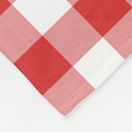 パーソナライズされたかわいいピザ赤いピザを市松模様に名付ける フリースブランケット (角)