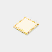 パーソナライズされたかわいいベアードーナツ ポストイット (アングル)