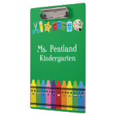 パーソナライズされたかわいい先生 クリップボード (左)