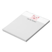 パーソナライズされたかわいい動物 – 豚 ノートパッド (回転)