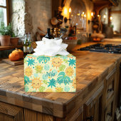 パーソナライズされたかわいい太陽と熱帯自然の色 ラッピングペーパー