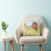 パーソナライズされたかわいい子どもが動物を育てる クッション (椅子)