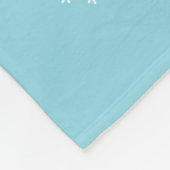 パーソナライズされたかわいい子犬クリスマスの木の犬の恋人 フリースブランケット (角)