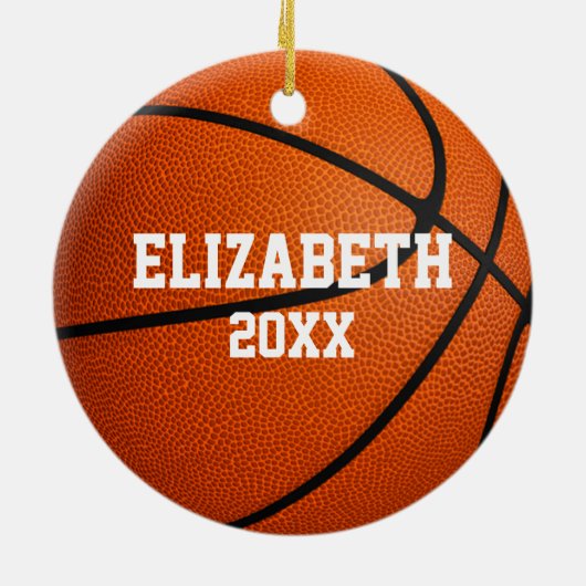 パーソナライズされたかわいい セラミックオーナメント (裏面)